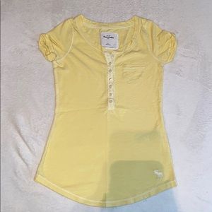 abercrombie kids yellow t shirt